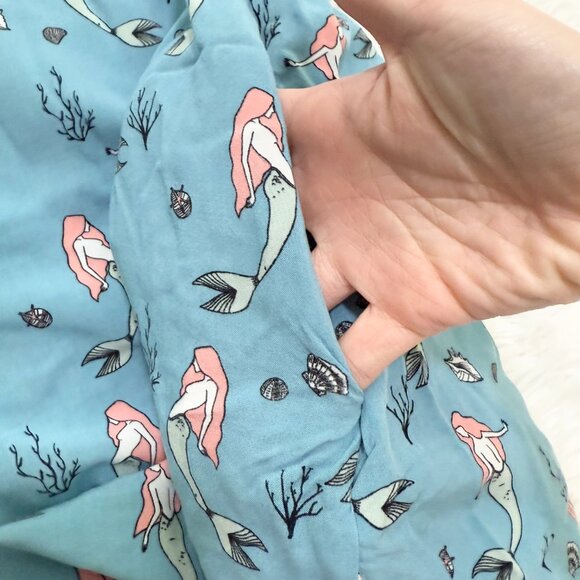 Women Sugarhill Vintage Mermaid Crew Neck Dress in Blue Size US 8 - Picture 10 of 11